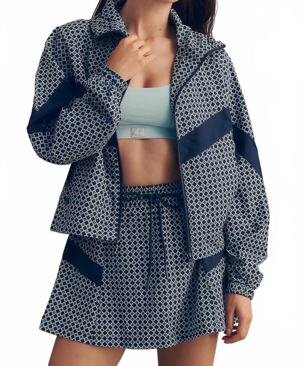 NEW BEACH RIOT casen lightweight jacket in twilight tides geo